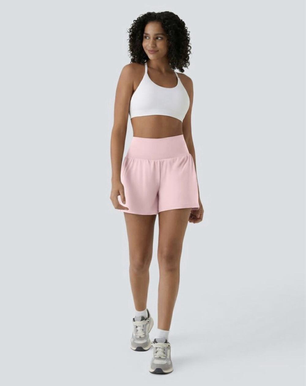 HALARA SoftlyZero™ Airy Super High Waisted 2-in-1 InstantCool Yoga Shorts 5'' M